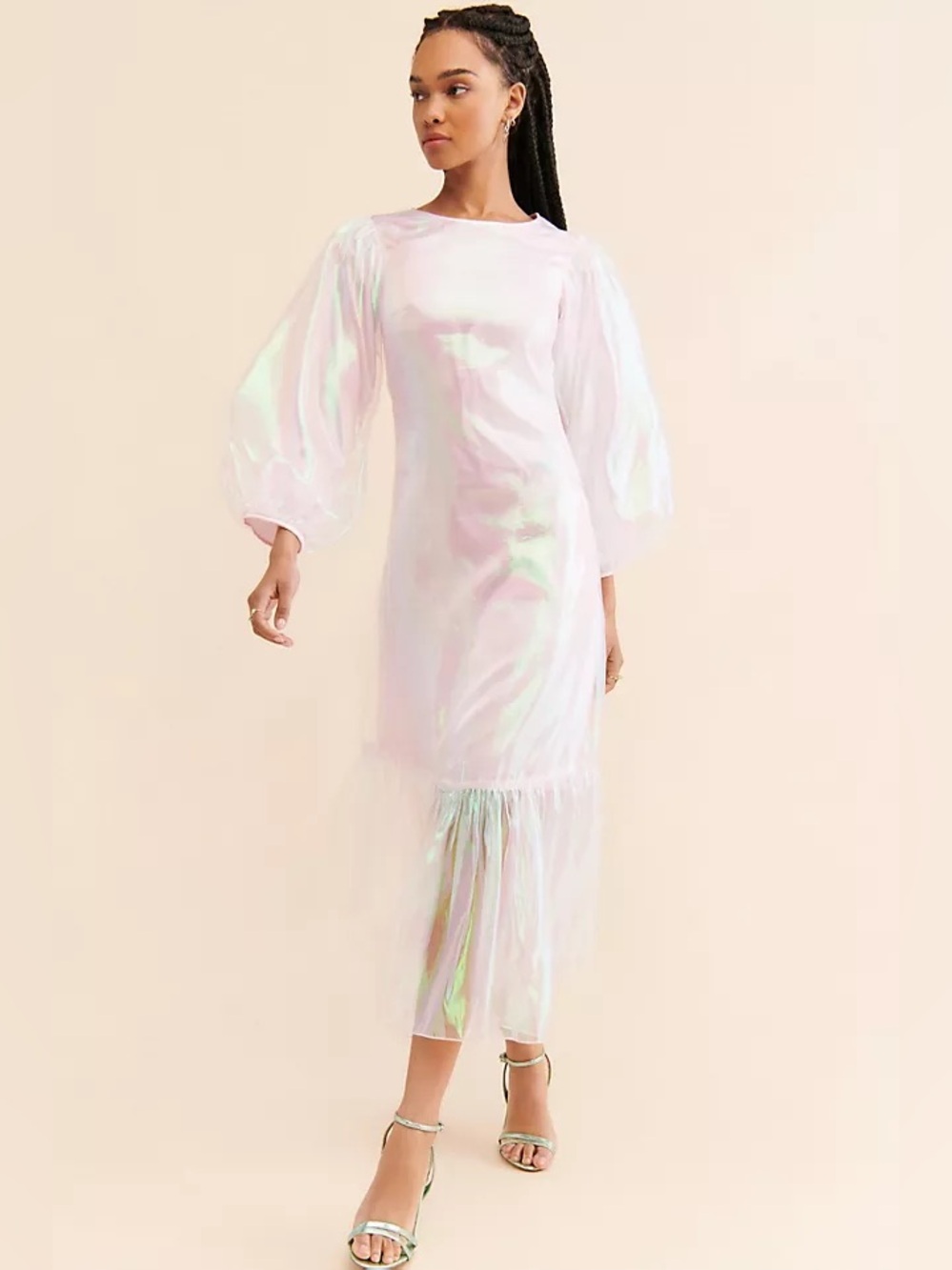 Pinnacle By Shruti Sancheti Metallic Organza Dress
